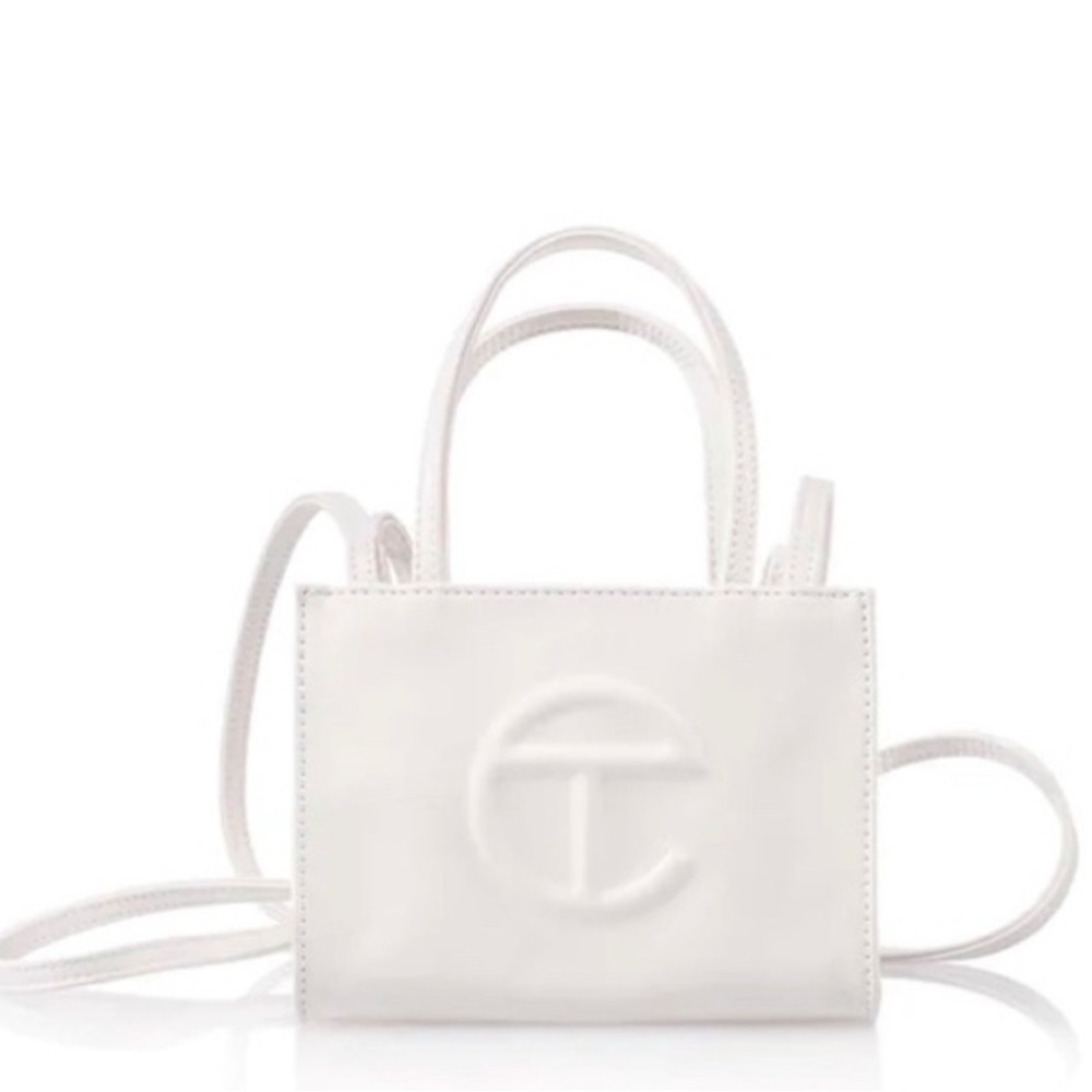 Telfar White Small Shopping Bag